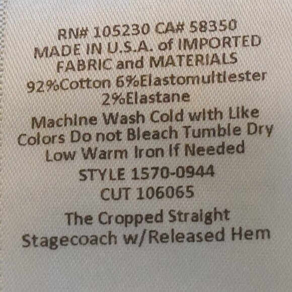 Current/Elliott, Cropped Raw Hem Straight Jeans, Vertigo, Blue - Picture 6 of 6